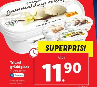 Lidl Triumf Gräddglass erbjuda