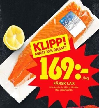 ICA Kvantum Färsk Lax erbjuda