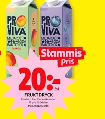 ICA Kvantum Fruktdryck erbjuda