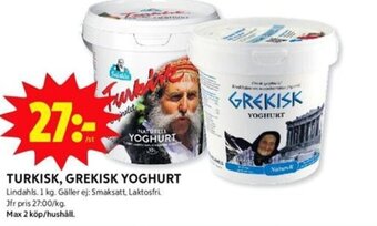 ICA Kvantum Turkisk Grekisk Yoghurt erbjuda