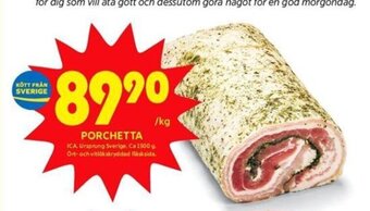 ICA Kvantum Porchetta erbjuda