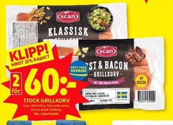 ICA Kvantum Tjock Grillkorv erbjuda