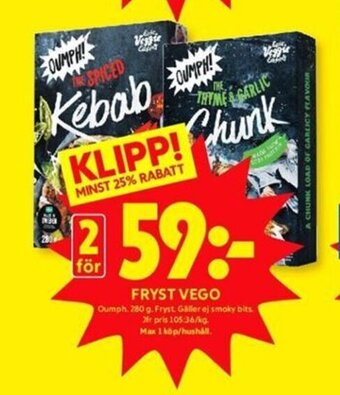 ICA Kvantum Fryst Vego erbjuda