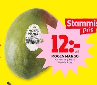 ICA Kvantum Mogen Mango erbjuda