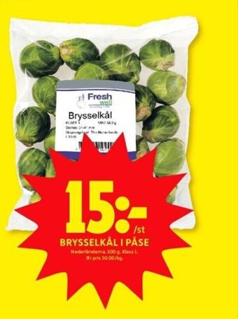 ICA Kvantum Brysselkål i Påse erbjuda
