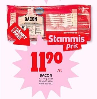ICA Kvantum Bacon erbjuda