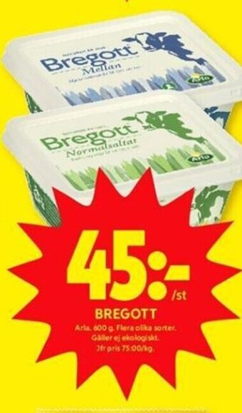 ICA Kvantum Bregott erbjuda