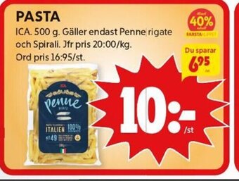 ICA Kvantum Pasta erbjuda