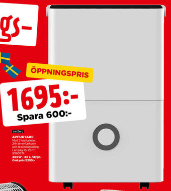 Jem&Fix Avfuktare erbjuda