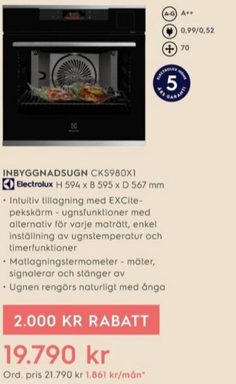 Electrolux Home Electrolux ugn erbjuda