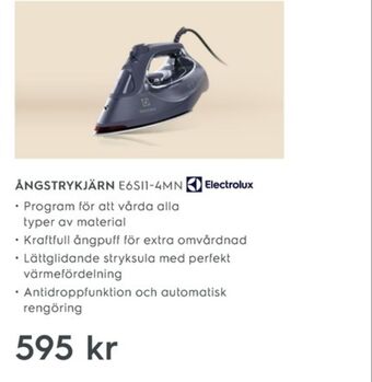 Electrolux Home Electrolux strykjärn erbjuda