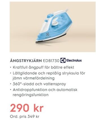 Electrolux Home Electrolux strykjärn erbjuda