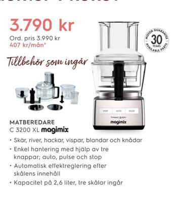 Electrolux Home Matberedare c 3200 xl erbjuda