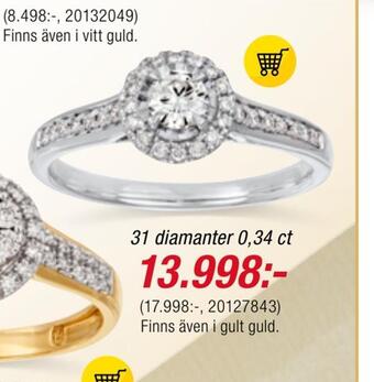 Guldfynd 31 diamanter 0,34 ct erbjuda
