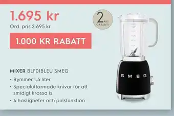 Electrolux Home Mixer blf01bleu smeg erbjuda