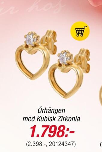 Guldfynd Örhängen med kubisk zirkonia erbjuda