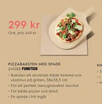 Electrolux Home Pizzabaksten med spade 241088 erbjuda