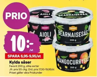 City Gross Favorit Kylda såser 200g erbjuda