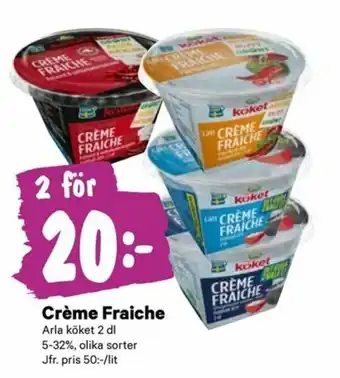 City Gross Arla Köket Crème fraiche 2dl erbjuda