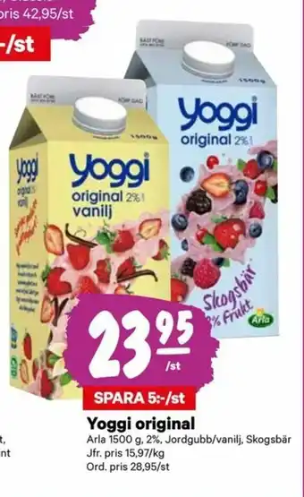 City Gross Arla Yoggi original1500g erbjuda