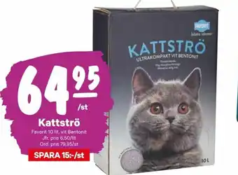 City Gross Favorit Kattströ 10 lit erbjuda
