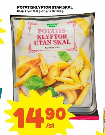 Potatisklyftor utan skal