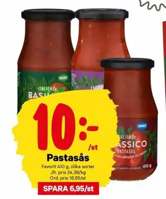 Favorit Pastasås 410g