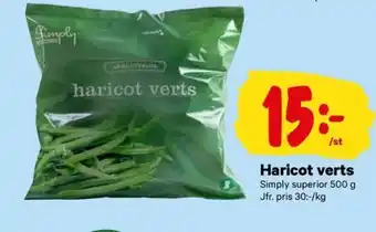 City Gross Simply superior Haricot verts 500g erbjuda