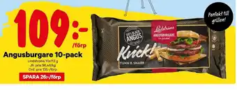City Gross Lindströms Angusburgare 10-pack 113g erbjuda