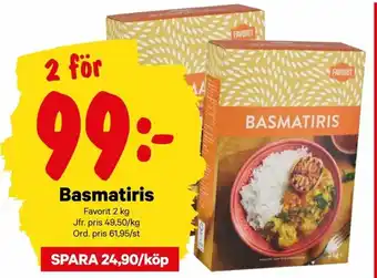 City Gross Favorit Basmatiris 2kg erbjuda