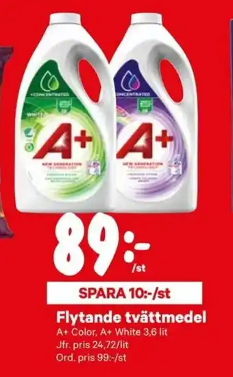 City Gross A+ Flytande tvättmedel 3,6 lit erbjuda