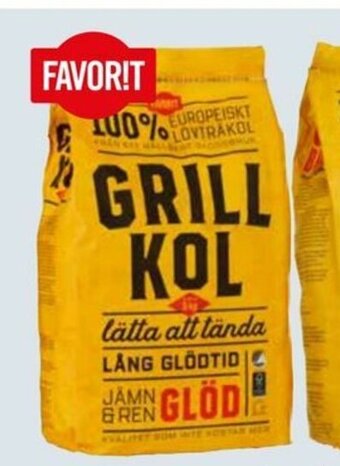 City Gross Favorit Grillbriketter, Grillkol 5kg erbjuda