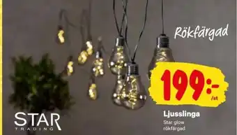 City Gross Star glow Ljusslinga erbjuda