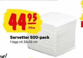 City Gross Servetter 500-pack 33x33cm erbjuda