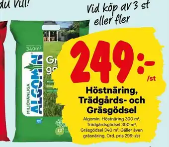 City Gross Algomin Gräsgödsel erbjuda