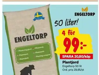 City Gross Engeltorp Plantjord 50 lit erbjuda