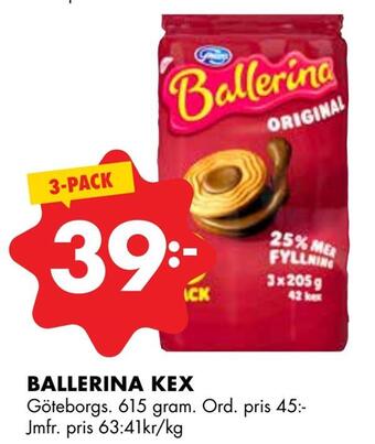 ÖoB Ballerina kex erbjuda