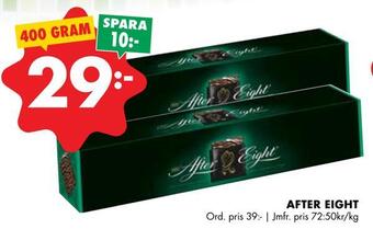 ÖoB After eight erbjuda