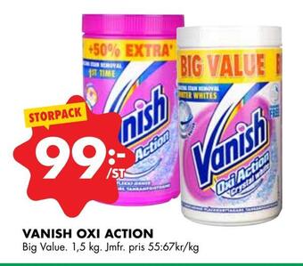 ÖoB Vanish oxi action erbjuda