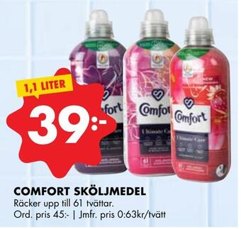 ÖoB Comfort sköljmedel erbjuda