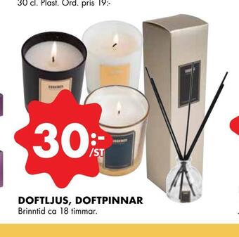 ÖoB Doftljus, doftpinnar erbjuda