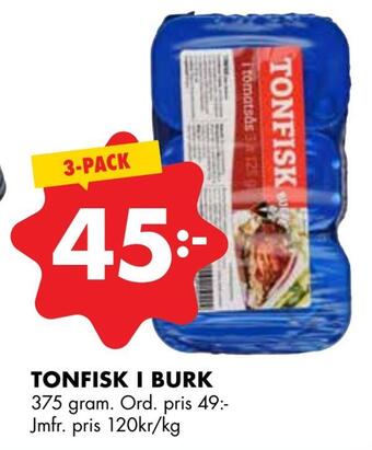 ÖoB Tonfisk i burk erbjuda
