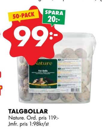 ÖoB Talgbollar erbjuda