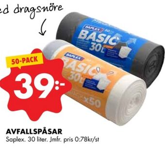 ÖoB Saplex avfallspåsar erbjuda