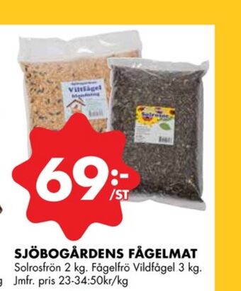 ÖoB Sjöbogården solrosfrön erbjuda