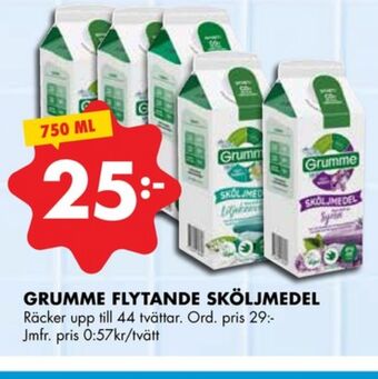 ÖoB Grumme tvättmedel flytande erbjuda