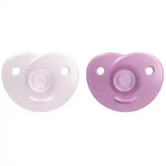 Philips avent soothie napp för nyfödda 0-6 mån rosa 2-pack