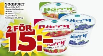 minmatbutik Yoghurt erbjuda