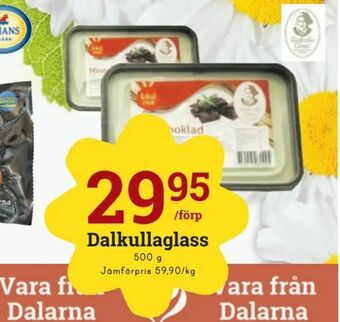 minmatbutik Dalkullaglass erbjuda