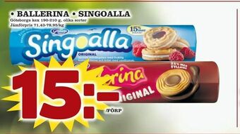minmatbutik ballerina • singoalla erbjuda
